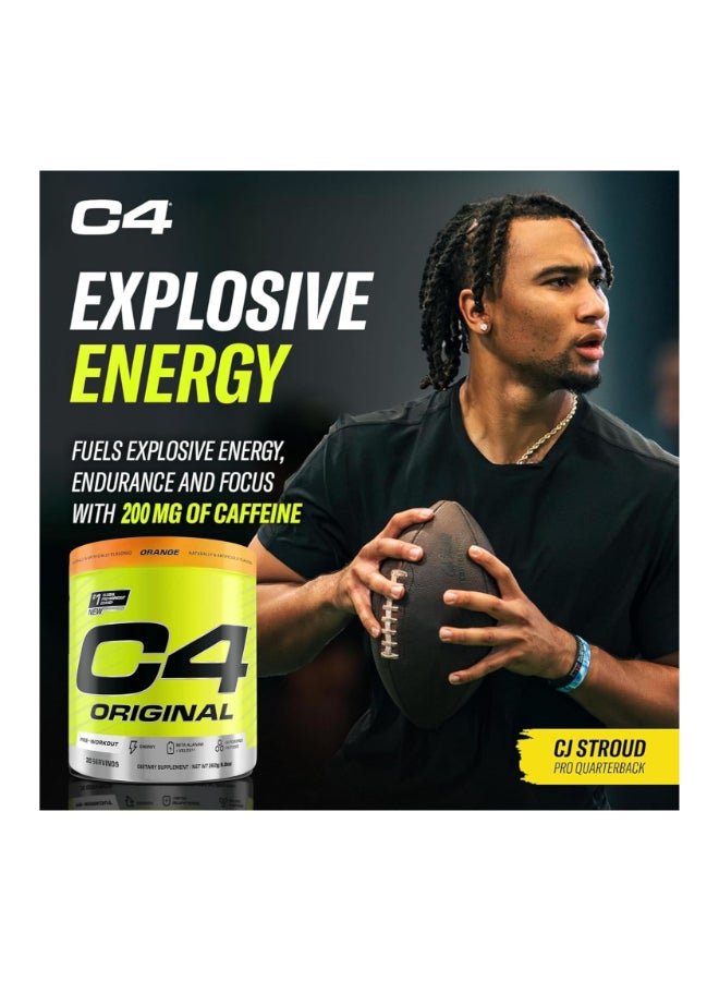 سيلوكور مسحوق C4 الأصلي قبل التمرين بدون سكر، بيتا ألانين، فيتامين C، للطاقة والتركيز والأداء، بنكهة البرتقال – 30 حصة - Image 5