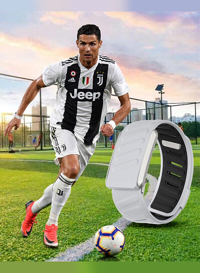 MARGOUN Sports Strap Compatible with Whoop 5.0 Soft and Breathable Silicone Strap Adjustable Replacement Wristbands for Whoop 5.0 Band Off White - Image 2