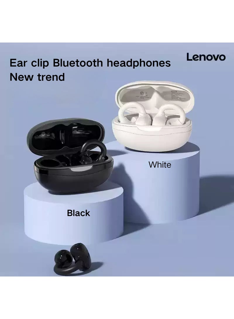 لينوفو EA330 Clip-on Headphones: Invisible Wear, 40ms Ultra-Low Latency for Unrivaled Audio Experience Black - Image 2