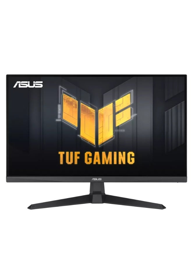 أسوس شاشة الألعاب TUF VG279QE5A بحجم 27 بوصة بدقة Full HD IPS، 146Hz OC، 1ms MPRT، تقنية التزامن التكيفية، تزامن ELMB، 125% sRGB، سطوع 300 نيت، HDMI 2.0، DisplayPort 1.2، تعزيز الظل، GamePlus، مكبرات صوت 2x 2W، قابلة للتثبيت على VESA، ضوء أزرق منخفض، خالية من الوميض، باللون الأسود | 90LM0BJ0-B01171 - Image 1