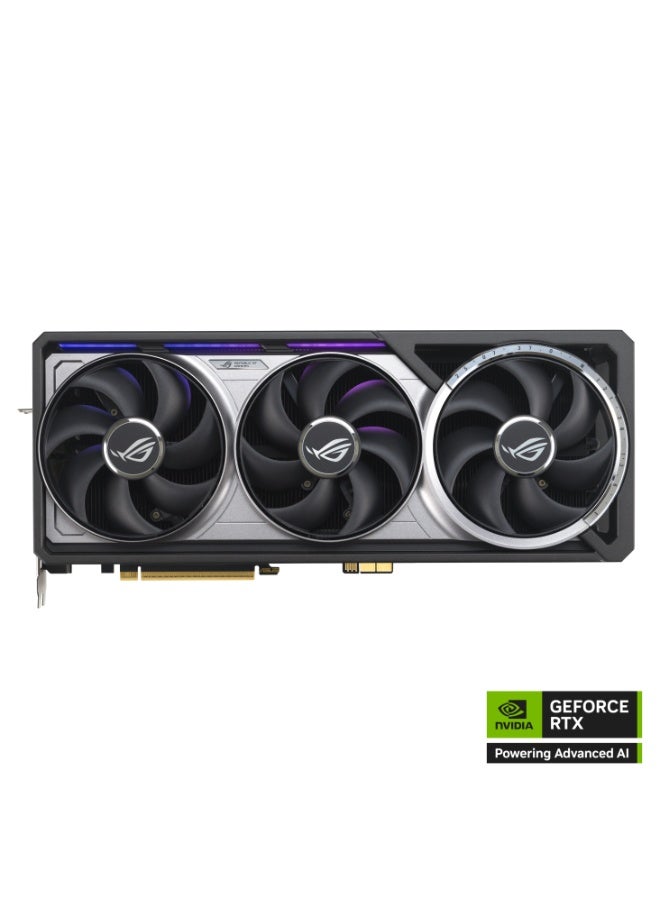 ASUS ROG Astral GeForce RTX 5090 32GB GDDR7 BTF OC Edition Graphics Card, PCIe 5.0, 2610MHz Boost, 21760 CUDA Cores, Quad-Fan Cooling, Vapor Chamber, GC-HPWR, 3.8-Slot, HDMI 2.1 ×2, DP 2.1 ×3, RGB, Dual BIOS, AI & 4K Gaming Ready | 90YV0NF0-M0NA00 black - Image 2