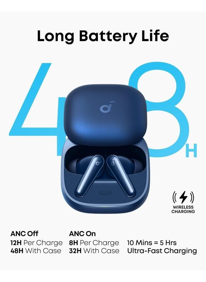 Soundcore Liberty 5 by Anker, Noise-Cancelling Wireless Earbuds, 2x Stronger Voice Reduction, Real-Time Adaptive Noise Cancellation, Fast Charging, Dolby Audio, 6-Mic AI Clear Calls, Long Battery Life Blue - Image 3