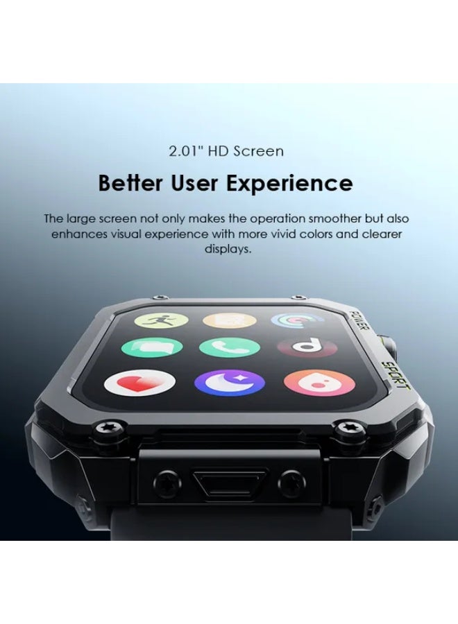 Oraimo Watch Nova V 2.01" HD Video Watch Faces SmartWatch Black - Image 5