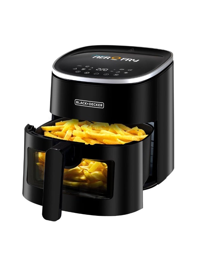 بلاك اند ديكر 8-In-1 Digital AerOfry With Window 4.2 L 1300 W AF4210-B5 Black - Image 1