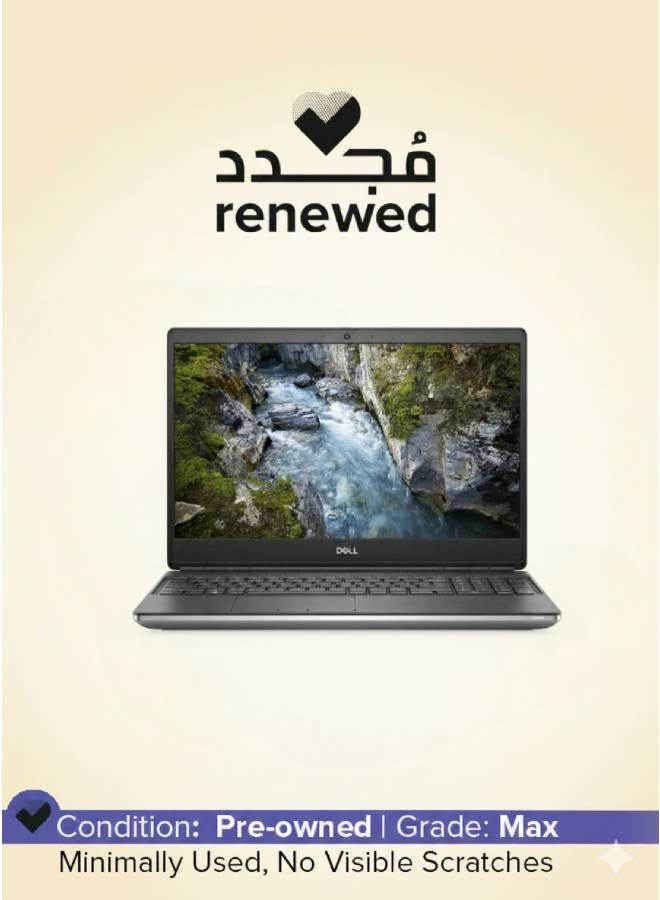 DELL Renewed Precision 7550 – Core i7 10th Gen (12-Core), 32GB RAM, 512GB SSD, NVIDIA T2000, 15.6” FHD – Workstation Laptop gray