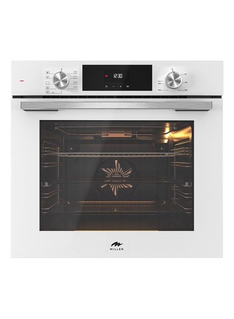 ميلين MILLEN Built In Electric Oven 9 Cooking Modes, 78L - 3 Years Warranty, SCHOTT Inner Glass, MEO 6003 WH 78 L 3260 W MEO 6003 WH White  - Image 1