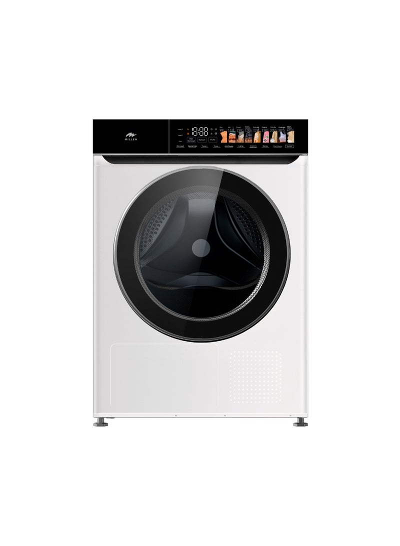 MILLEN MILLEN 10kg Front Load Heat Pump Dryer – 3Y Warranty,Smart, Efficient & Gentle Drying, MDM10WD 10 kg МDM10WD white  - Image 1