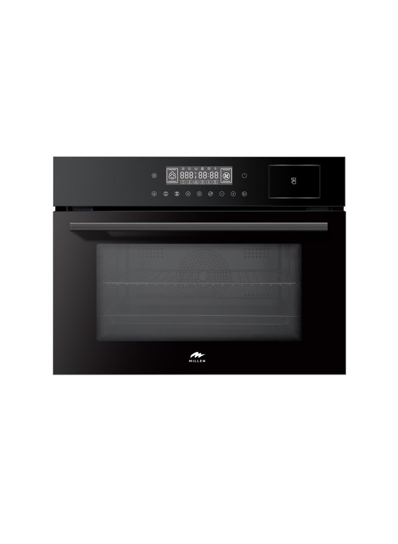 ميلين MILLEN 60cm Built In Electric Combi Steam Oven, 38 Smart Recipes, 50L - 3Y Warranty, MEOS 451 BL MEOS 451 BL Black  - Image 2