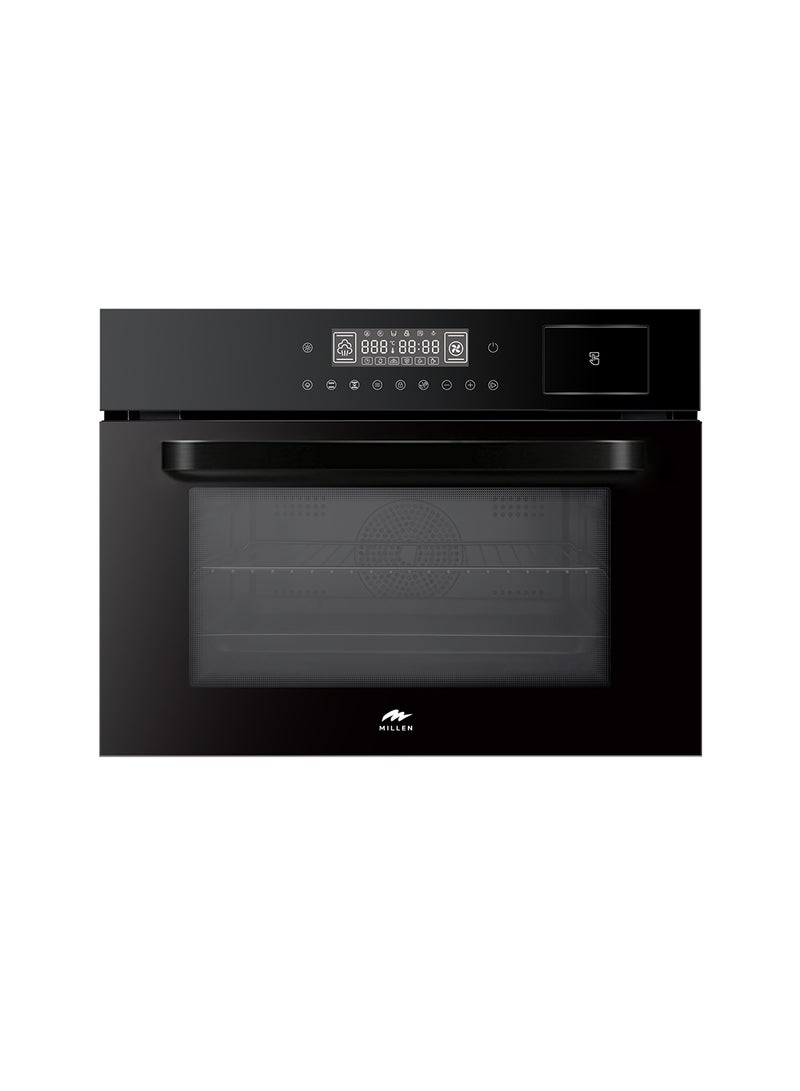 MILLEN 60cm Built In Electric Combi Steam Oven, 38 Smart Recipes, 50L - 3Y Warranty, MEOS 451 BL Black - Image 1