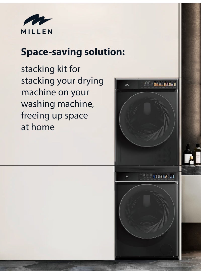ميلين MILLEN Space Grey Stacking Kit – Secure Mounting for Washer & Dryer, M01BL МWM10BL shelf Space Grey - Image 2