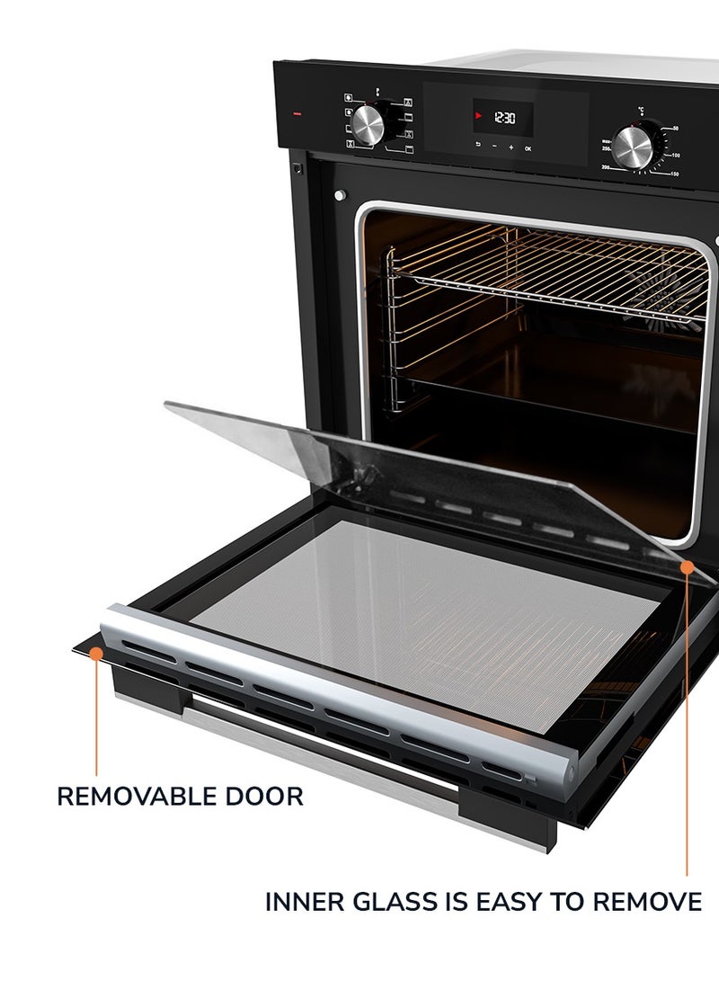 MILLEN MILLEN MEO 6002 BL Premium 73L Electric Oven - Energy Class А, 8 Cooking Modes, 60 cm, SCHOTT Double Glass Door, Glass finish, Mechanical and Touch Control with Timer, 3 Year Warranty 73 L 2500 W MEO 6002 BL Black - Image 5