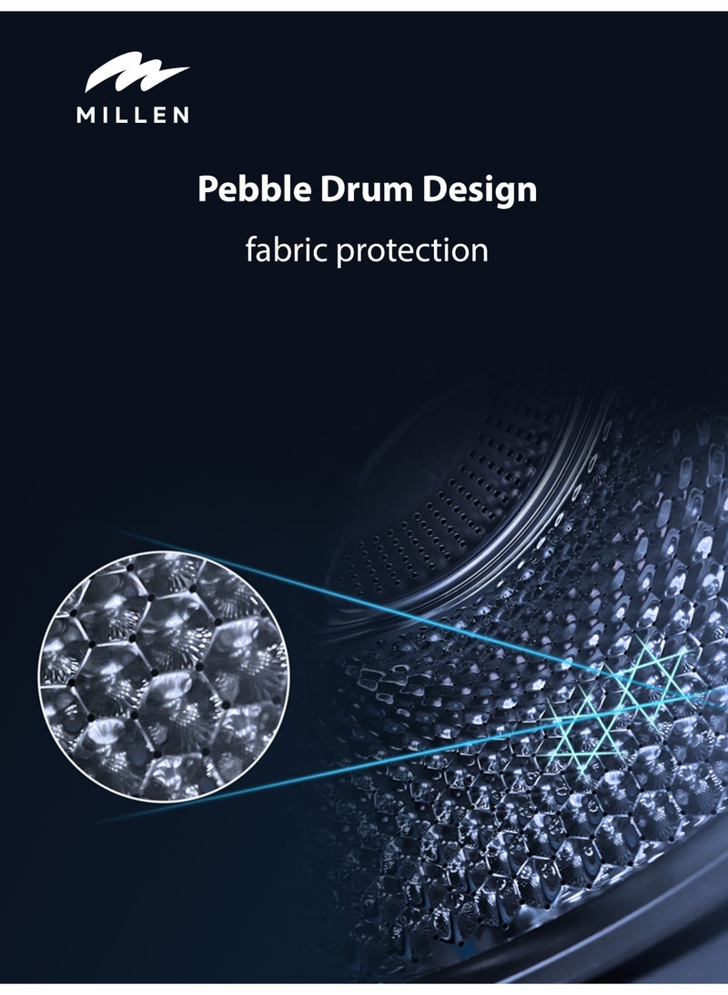 MILLEN 10kg Front Load Heat Pump Dryer – 3Y Warranty,Smart, Efficient & Gentle Drying, 10 kg MDM10BLD black - Image 5