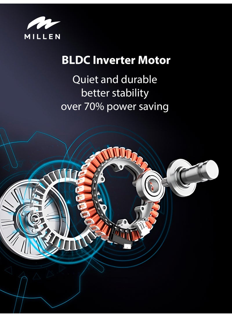 MILLEN 10kg Front Load Heat Pump Dryer – 3Y Warranty,Smart, Efficient & Gentle Drying, 10 kg MDM10BLD black - Image 4