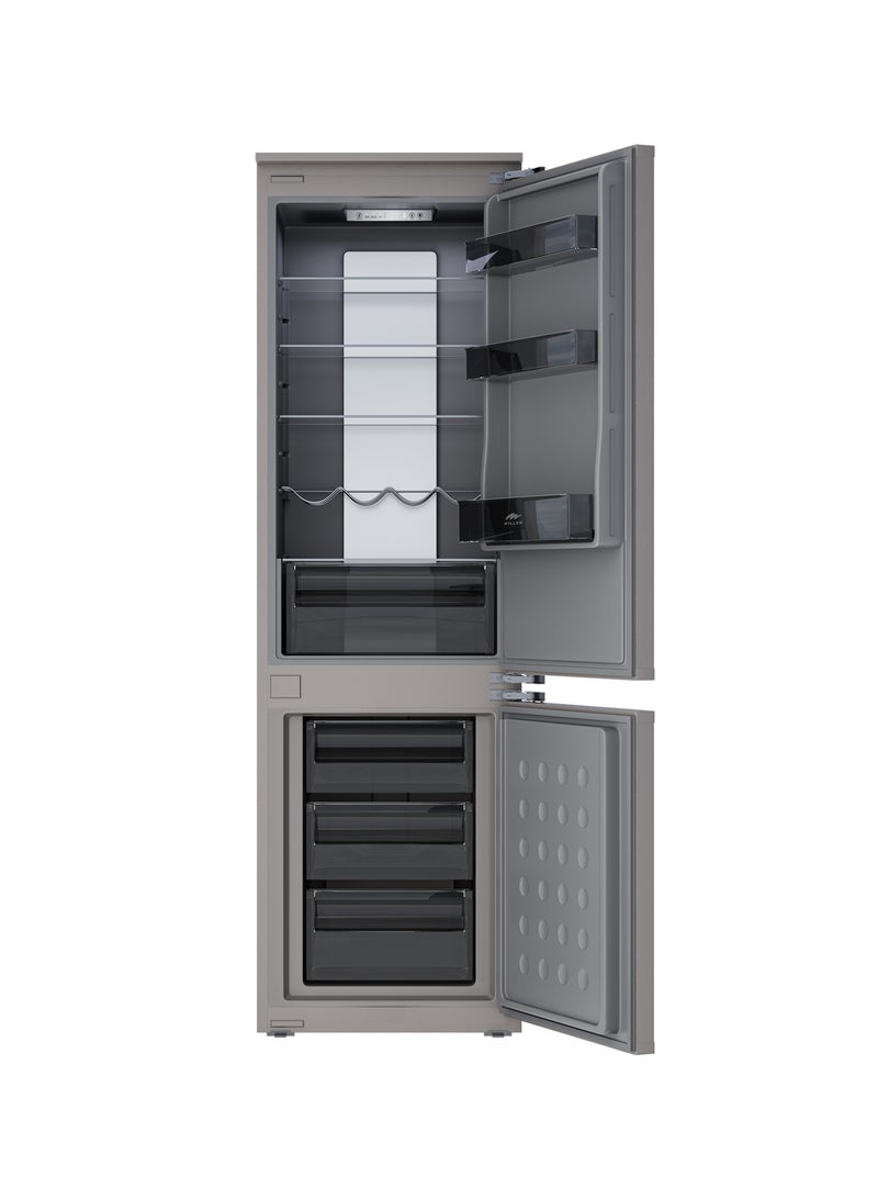 MILLEN MILLEN Built-in Refrigerator, 232L, 3 Y Warranty, Grey Interior, No Frost, 2 Doors Fridge Freezer, Electronic Controls, LED Backlight, Quick Cooling/Freezing, Vacation Mode, MBIA 177.3ID MBIA 177.3ID grey  - Image 1