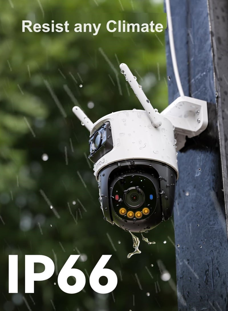 IMOU Dual Lens Outdoor WiFi Surveillance Camera, 6MP Resolution (3MP+3MP), Color Night Vision up to 30m, AI Person/Vehicle Detection, Automatic PT Tracking, Two-Way Audio, IP66 - Image 5