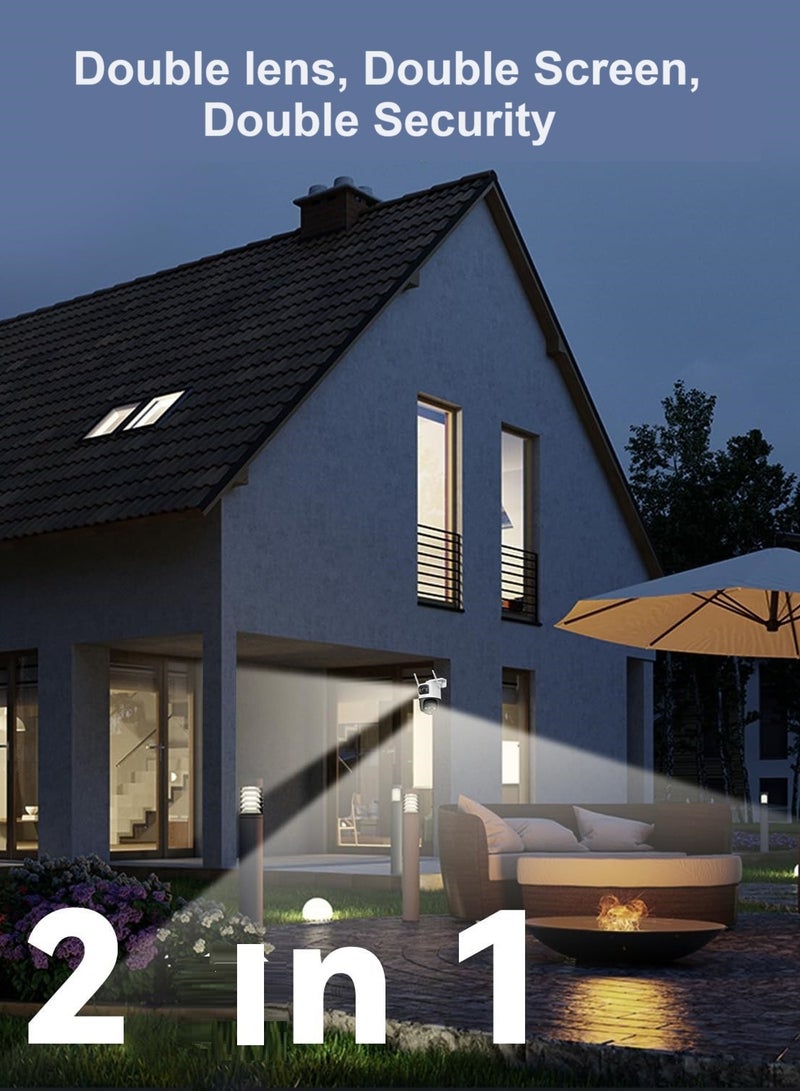 ايمو Cruiser Dual Lens 6MP 3K Outdoor WiFi Surveillance Camera, Resolution (3MP fixed lens and 3MP PT lens), Color Night Vision up to 30m, AI Person/Vehicle Detection, Automatic PT Tracking, Two-Way Audio, IP66 (IPC-S7XEN-6M0WED) - Image 4