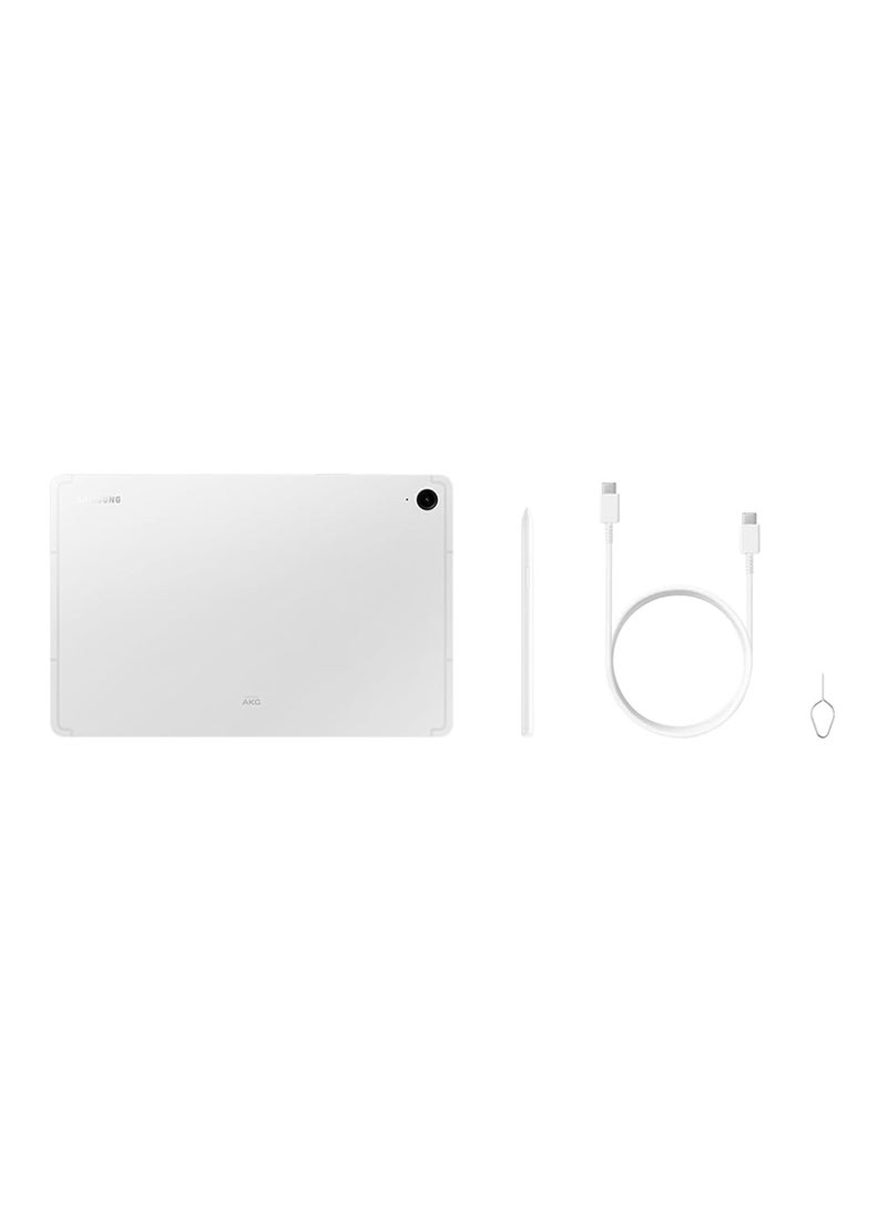 Samsung Galaxy Tab S9 FE 5G + Wi-Fi Tablet, 10.9" WUXGA+ Display, 6GB RAM, 128GB ROM, S Pen Included, Silver – India Version – Works Worldwide - Image 2