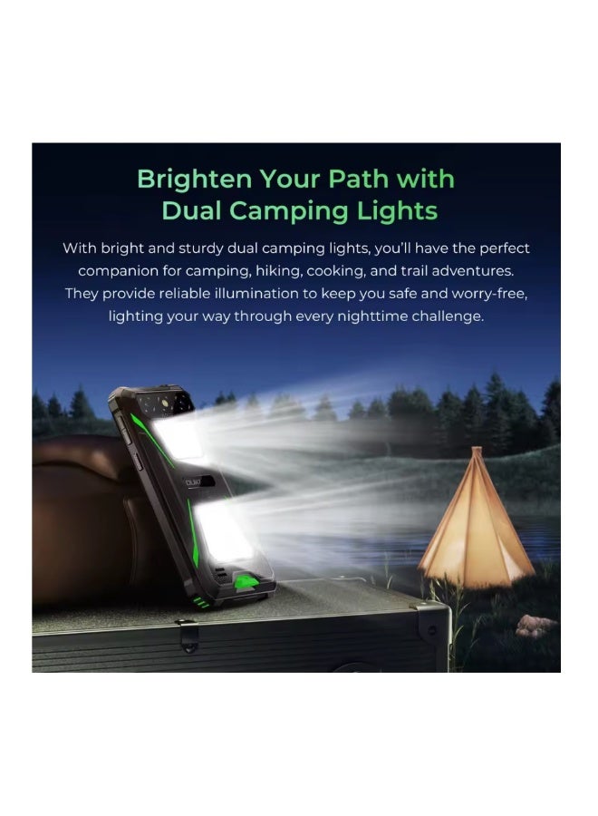 أوكيتل هاتف G5 الذكي المتين مع أضواء تخييم مزدوجة 16GB(4+12) +128GB 6300mAh 5MP 13MP 6" HD - أسود - Image 3