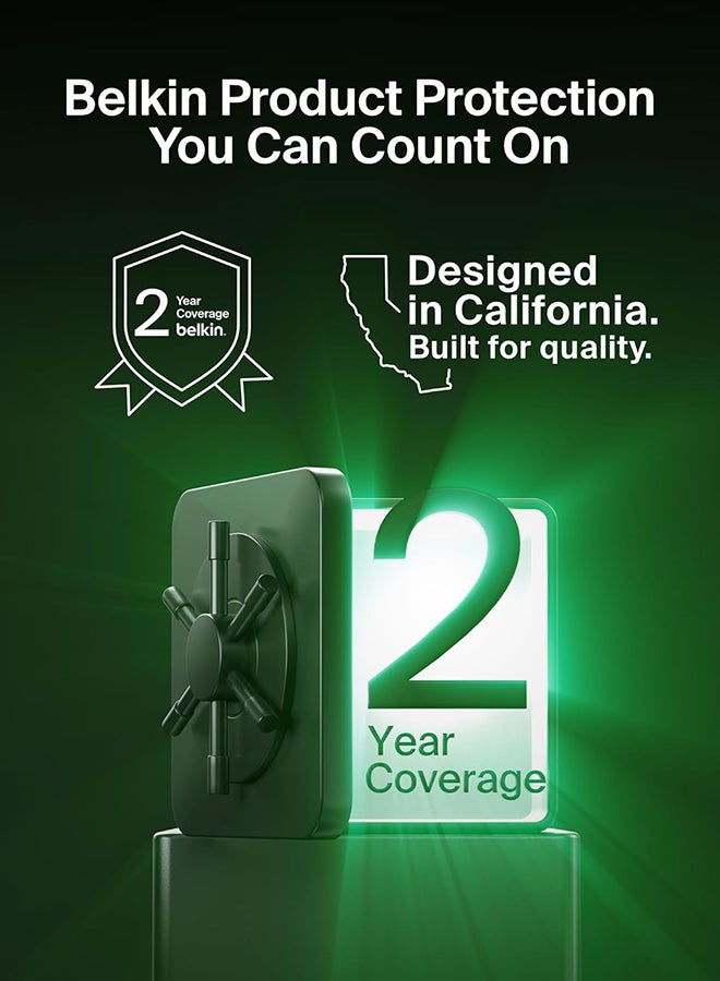 belkin Wireless Keyboard and Mouse with USB-A Receiver - Keyboard Set w/Wireless Mouse, Ergonomic Design for Home, Office, Desk, Compatible with Laptop, PC, Windows - Batteries Included Black - Image 3