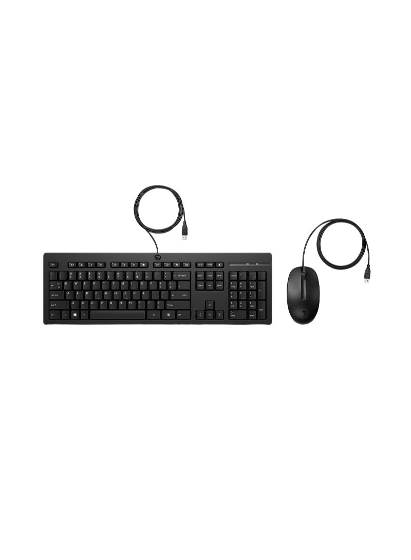 HP 225 Wired Mouse and Keyboard Combo G2 black - Image 2