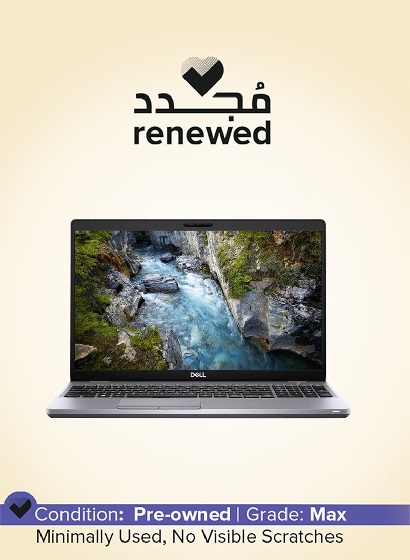 DELL Renewed - Precision 3550 Laptop With 15.6-Inch HD Display,Intel Core i7-10610U Processor/Quad Core/10th Gen/16GB RAM/512GB SSD/Quadro p520 Graphics/Windows 10 Pro English Silver - Image 1
