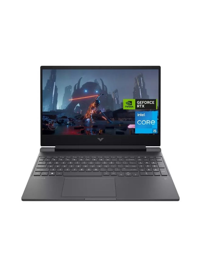 HP Victus Gaming Laptop With 15.6 Inch Full HD (1920X1080) Display IPS 144Hz, Core i5-13420H Processor/16GB RAM DDR4/512GB SSD/4GB NVIDIA GeForce RTX 2050 Graphics/Windows 11/ English/Arabic Mica Silver - Image 1