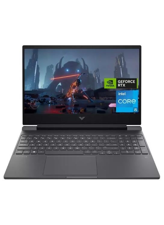 HP Victus Gaming Laptop With 15.6 Inch Full HD (1920X1080) Display IPS 144Hz, Core i5-13420H Processor/16GB RAM DDR4/512GB SSD/4GB NVIDIA GeForce RTX 2050 Graphics/Windows 11/ English/Arabic Mica Silver - Image 1