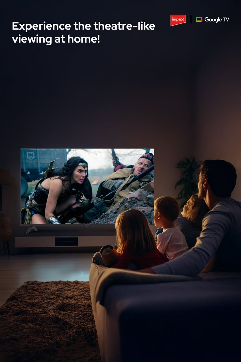 إمبكس تلفاز جوجل QLED بدقة 43 بوصة Full HD | جهاز تحكم صوتي مع مساعد جوجل | تصميم فائق النحافة بدون إطار | GoogleCast مدمج | 4xHDMI، 2xUSB | 1GB RAM، 8GB ROM | لوحة من الدرجة A+ | زاوية مشاهدة واسعة | Evoq43QLC - Image 4