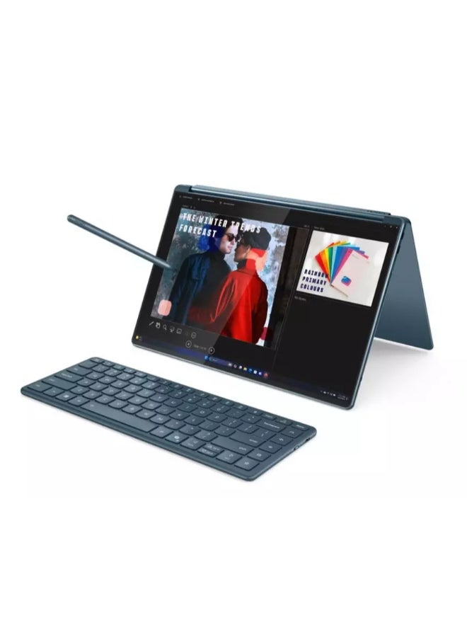 Lenovo Yoga Book 9 14IAH10  Convertible Laptop With 14 Inch OLED (2880x1800) Display, Core Ultra 7 255H Processor/32GB RAM DDR5/1TB SSD/Windows 11/Intel Arc Graphics/ English/Arabic Tidal Teal - Image 3
