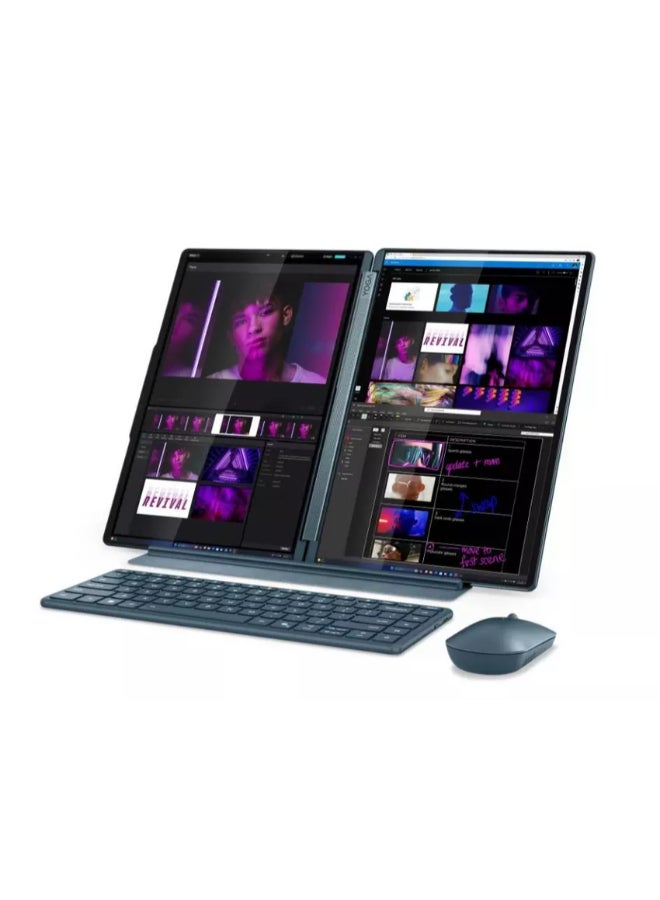 Lenovo Yoga Book 9 14IAH10  Convertible Laptop With 14 Inch OLED (2880x1800) Display, Core Ultra 7 255H Processor/32GB RAM DDR5/1TB SSD/Windows 11/Intel Arc Graphics/ English/Arabic Tidal Teal - Image 2
