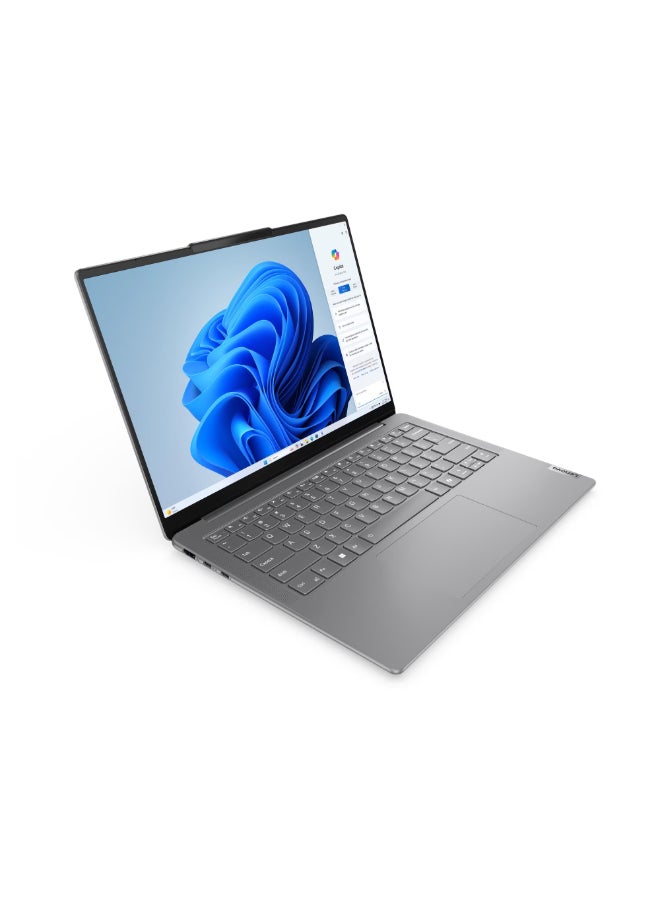 Lenovo Yoga Slim 7 14IMH9 Laptop With 14 Inch OLED Display 60Hz, Core Ultra 7-155H Processor/16GB RAM DDR5/512GB SSD/Window 11/ English/Arabic Luna Grey - Image 2