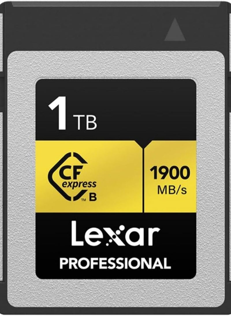 Lexar 1TB Professional CFexpress Type B Memory Card GOLD Series, Up To 1900MB/s 1 TB - Image 1