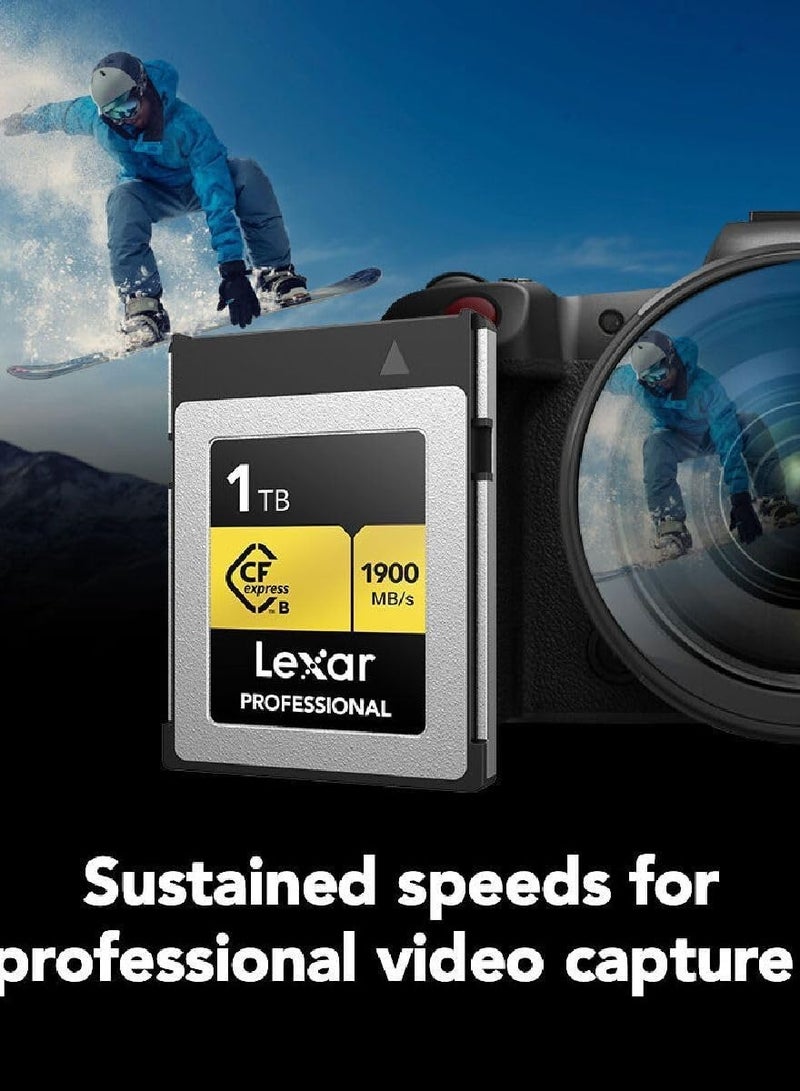 Lexar 1TB Professional CFexpress Type B Memory Card GOLD Series, Up To 1900MB/s 1 TB - Image 4