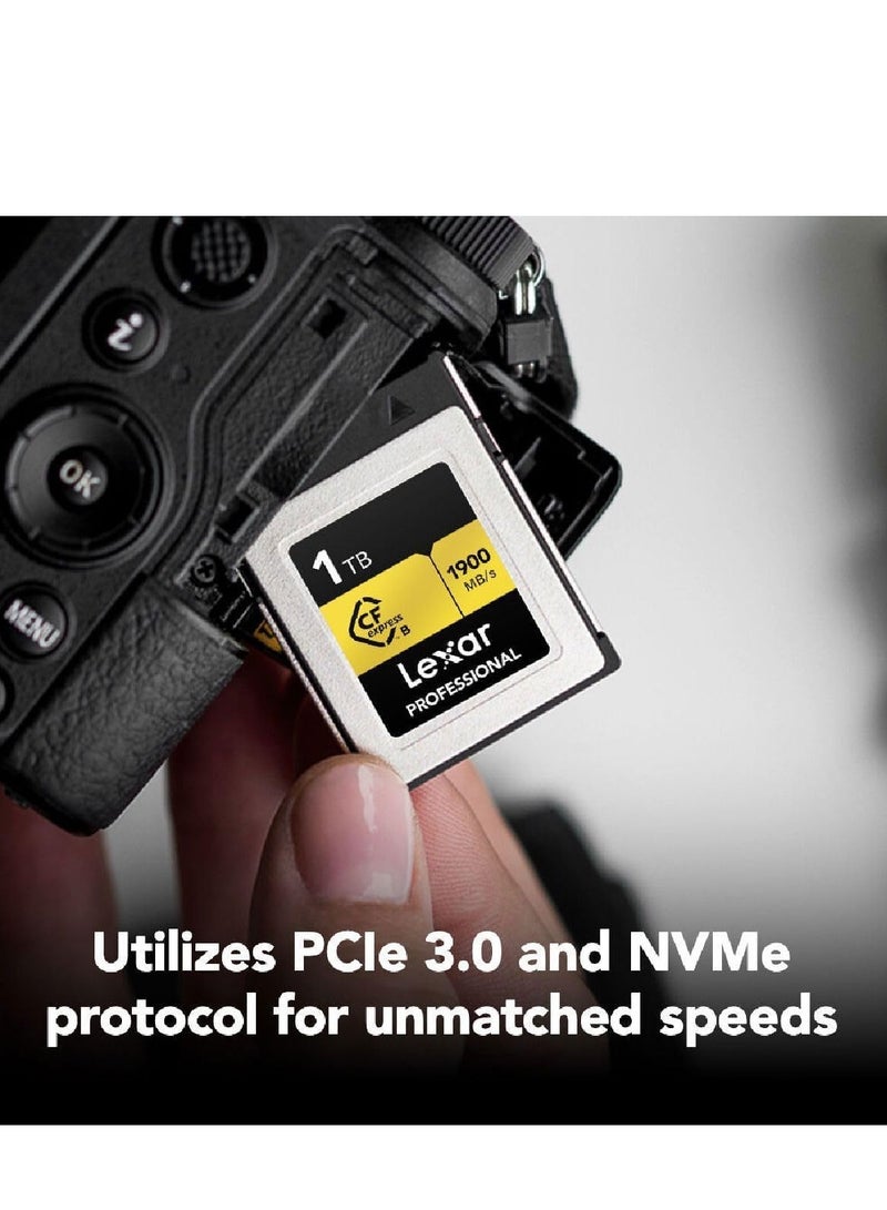 Lexar 1TB Professional CFexpress Type B Memory Card GOLD Series, Up To 1900MB/s 1 TB - Image 3