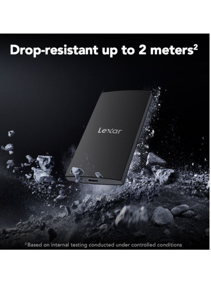 Lexar SL300 1TB Portable External SSD, USB 3.2 Gen 2x2, Up to 1050MB/s Read, Up to 1000MB/s Write (LSL300001T-RNBNG) - Image 5