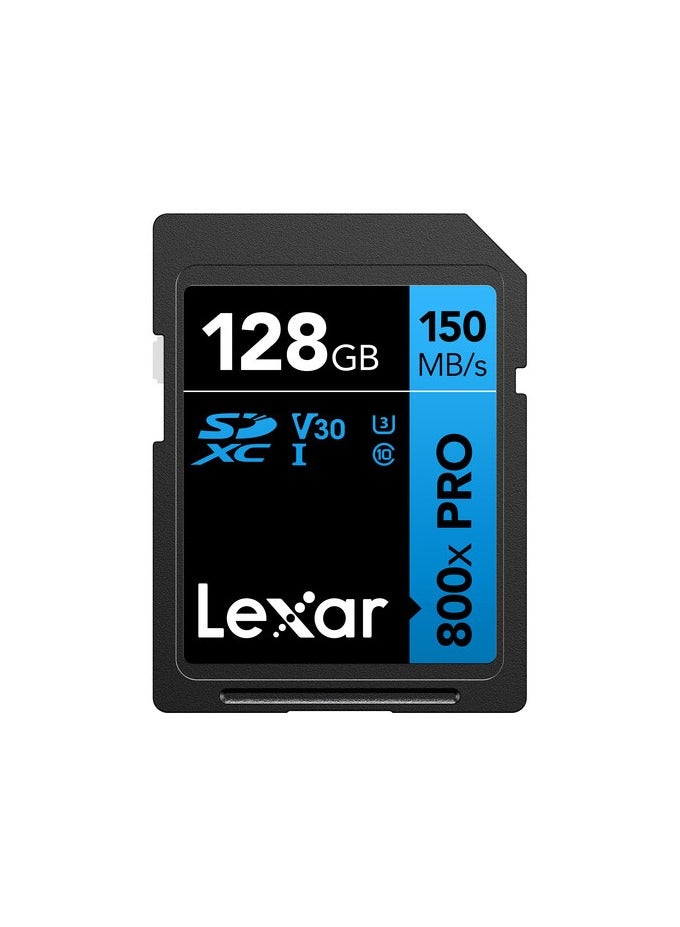 ليكسار High-Performance 800x PRO UHS-I SDXC Memory Card (BLUE Series) 128 GB - Image 1