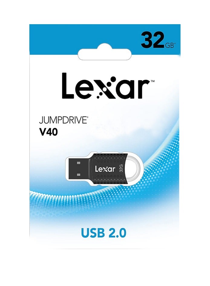 ليكسار JumpDrive V40 USB 2.0 Flash Drive – Plug & Play Portable Storage for PC & Mac 32 GB - Image 3
