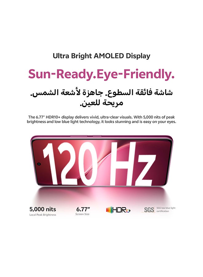 vivo V60 AI Dual SIM 5G Berry Purple 12GB RAM 256GB With Exclusive Gifts - Vivo Bud Air 3, Smart Watch, 90W Charger And 24 Months Warranty + 1 Year Screen Replacement - Middle East Version - Image 4