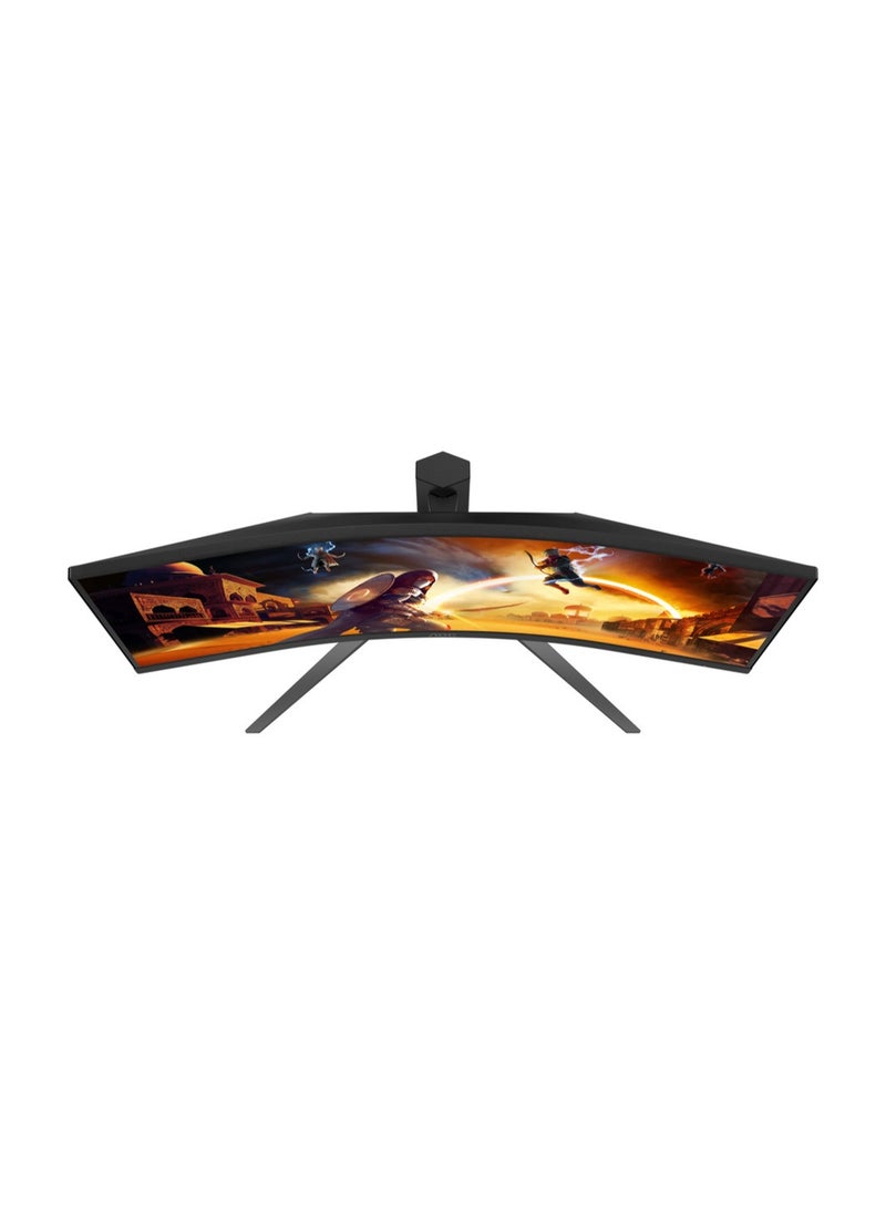 AOC CU34G4Z 34-Inch 1500R Curved Gaming Monitor, WQHD 3440×1440, 240Hz, 0.03ms MPRT, Fast VA Panel, DisplayHDR 400, HDMI 2.1, DP 1.4, USB Hub, Adaptive Sync, Height Adjustable Stand – Black & Red - Image 5
