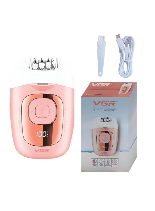 في جي آر إزالة الشعر الكهربائية V-760 الجديدة للسيدات - ماكينة حلاقة للسيدات بدون سلك - Image 1