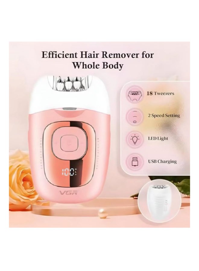 في جي آر إزالة الشعر الكهربائية V-760 الجديدة للسيدات - ماكينة حلاقة للسيدات بدون سلك - Image 3