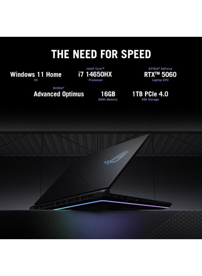 ASUS (Upgraded Version) ROG Strix G16 Gaming (2025) Laptop With 14-Inch FHD+ 165Hz Display, Core i7 14650HX Processor/16GB RAM/1TB SSD/8GB NVIDIA GeForce RTX 5060 Graphics Card/Windows 11 Home English ECLIPSE GRAY English ECLIPSE GRAY - Image 4