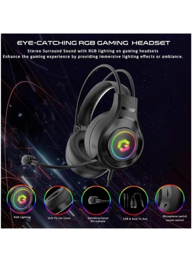 GAMEON Renewed - VIPER X All In One Gaming Bundle Mechanical Keyboard Headset Mouse and Mousepad Multicolour - Image 5