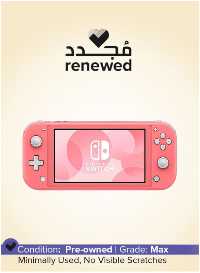نينتندو Renewed - Switch Lite Coral Plus Animal Crossing - Image 1
