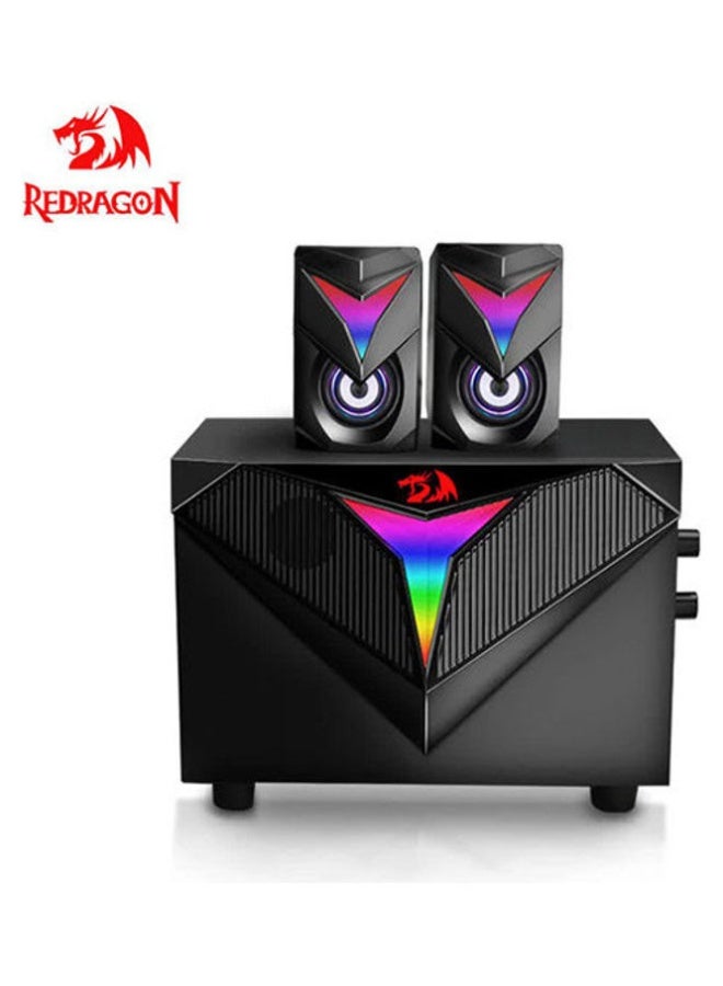 ريدراجون مجدد - مكبر صوت للألعاب GS700 توكاتا RGB 2.1 مع مضخم صوت - Image 2