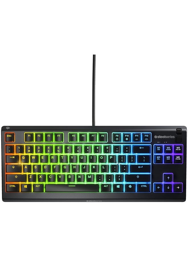 steelseries Renewed - Apex 3 TKL Water Resistant Quiet Tenkeyless Keyboard with RGB Lighting - Image 2