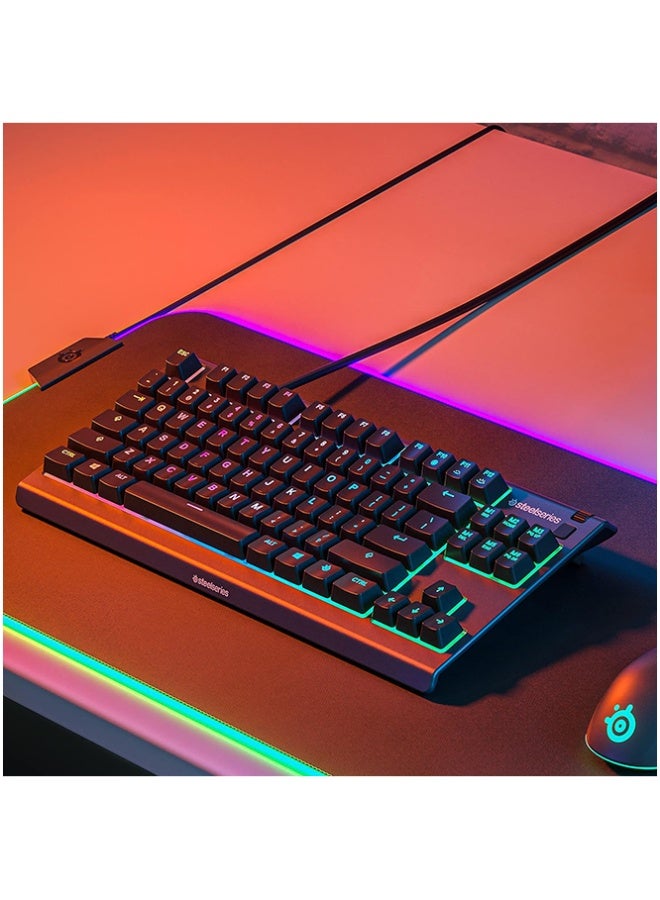 steelseries Renewed - Apex 3 TKL Water Resistant Quiet Tenkeyless Keyboard with RGB Lighting - Image 5