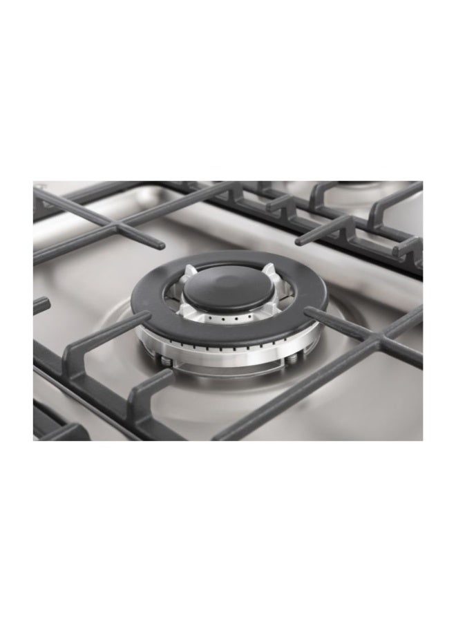 بلاك اند ديكر موقد غاز 90 سم مع 5 شعلات غاز، فرن كهربائي 121 لتر، دعم من الحديد الزهر، مؤقت رقمي - Image 2