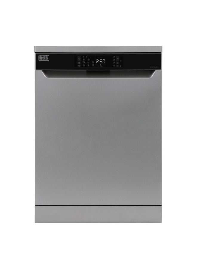 بلاك اند ديكر غسالة صحون 12 لتر، 15 إعداد، 8 برامج، طاقة A++، رف سكاكين - Image 1