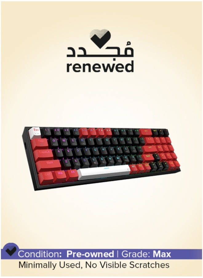 ريدراجون مجدد - لوحة مفاتيح الألعاب اللاسلكية RGB K628 Pro بنسبة 75% مع 3 أوضاع - Image 1